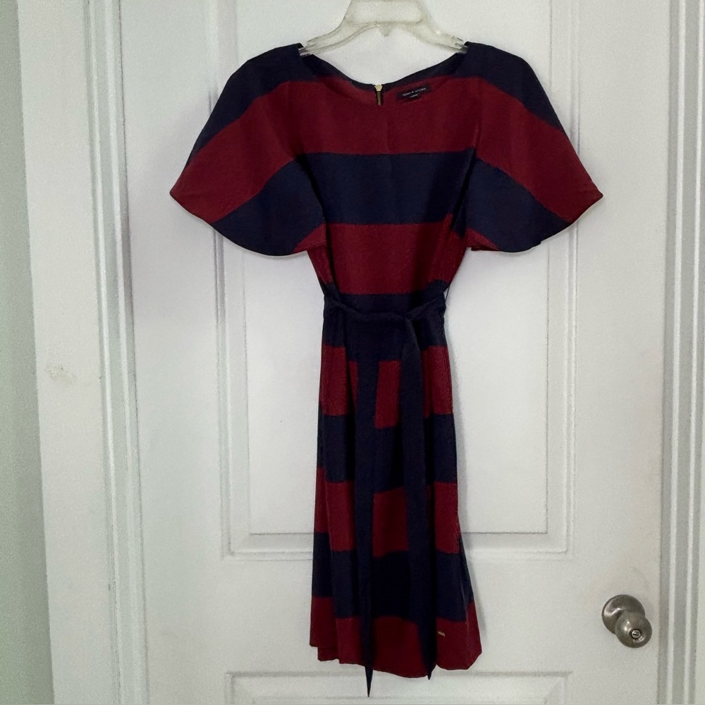 NWT Tommy Hilfiger Red and Blue Striped Polo Shirt Dress